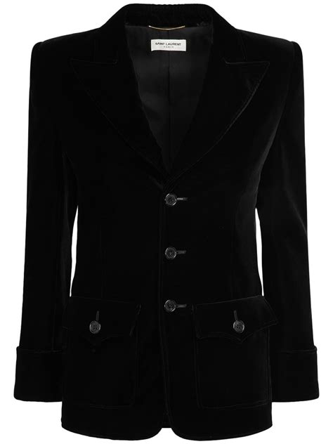 saint laurent velvet blazer.